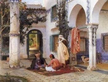 unknow artist Arab or Arabic people and life. Orientalism oil paintings  339